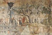 Jorg Ratgeb The Carmelites and King St. Louis in 1248 oil painting